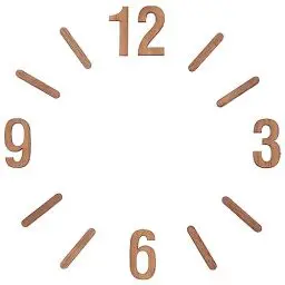 Produktbild: EXCEART DIY Wanduhr Set 9 Zoll Leicht Zu Montieren Uhr-Ziffern-Set Hölzerne Arabische Zahlen DIY-Digitaluhr-Zahlen Ersatz Reparatur