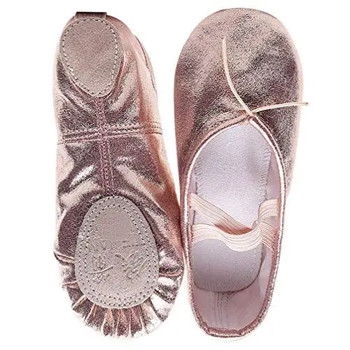 Produktbild: EXCEART Yoga-Wohnungen Gymnastik Tanz Glitzer Hausschuhe Chinesische Hausschuhe Glitzernde Tanzschuhe Pailletten Tanzen Ballerinas Mädchenschuhe Kleinkind Falten Lateinische Tanzschuhe