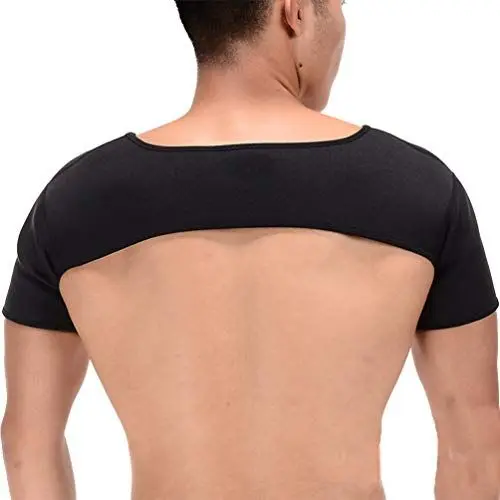 Produktbild: Exceart Schulter Stütze Sport Gewichtheben Schulterbandage atmungsaktiv Schulter Haltung Korrektur Gürtel Schulterwärmer für Fraktur Verstauchungen Damen Herren Schulterbreite Größe XL