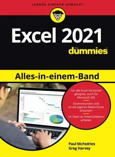 Produktbild: Excel 2021 Alles-in-einem-Band für Dummies: Auch für Microsoft 365 geeignet.