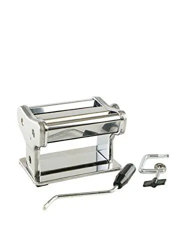 Produktbild: Excellent Houseware 19735 EDLE PASTAMASCHINE NUDELMASCHINE PASTAMAKER Chrom, Silver, 20 x 14 x 13 cm