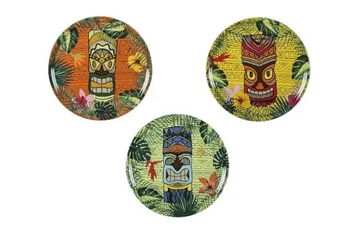 Produktbild: Excelsa 64263 Tiki Set mit 6 Pizzatellern, Porzellan, Weiß