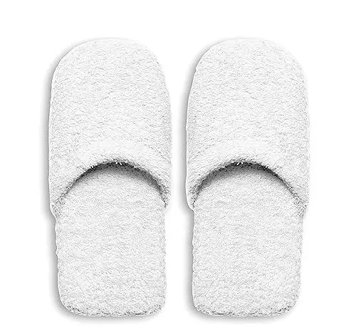 Produktbild: Excelsa Badezimmer Warm Hausschuhe Herren, Frottee, 30 x 12 x 5 cm 30x12x5 cm Bianco