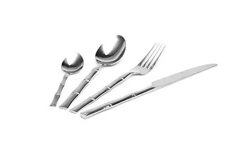 Produktbild: Excelsa Bambus Besteck-Set, 24-teilig, Edelstahl 18/0
