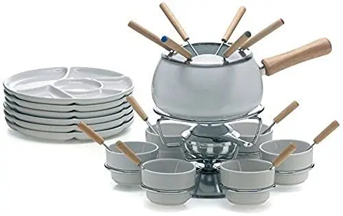 Produktbild: Excèlsa Fondue Set, 28-teilig, Weiß