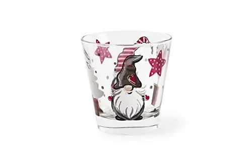 Produktbild: Excelsa Gnomo Christmas Wassergläser, Glas, 6 Stück