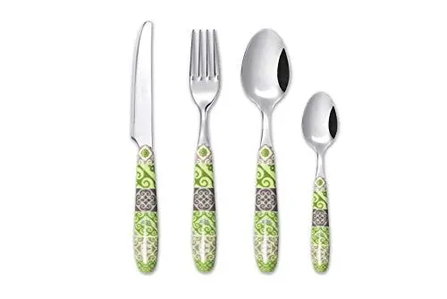 Produktbild: Excelsa Maiolica Green Besteck-Set, Stahl, 24-teilig