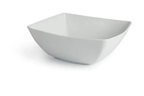 Produktbild: Excelsa White Home Quadratische Salatschüssel, 23 x 23 cm, Porzellan, Weiß