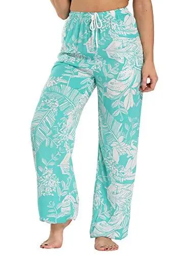 Produktbild: EXCHIC Damen Sommer Elastische Taille Boho Haram Hose Beiläufig Strand Hippie Hose Yoga (#23, S)