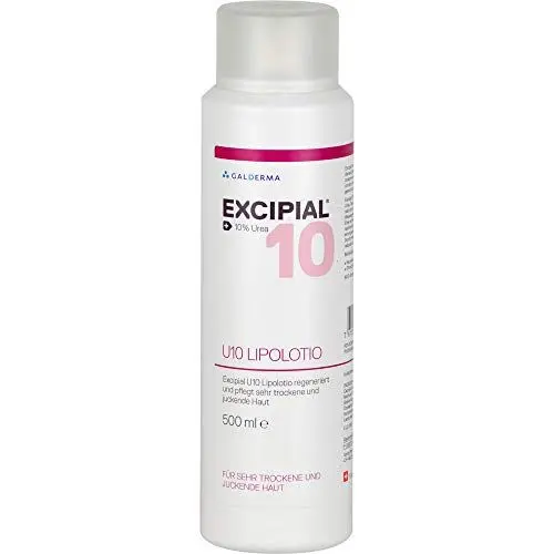 Produktbild: Excipial U10 Lipolotion 500ml, die Spezialcreme für trockene und empfindliche Haut, Die sanfte Spezialcreme für die tägliche Pflege