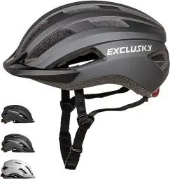 Produktbild: Exclusky Fahrradhelm Herren Damen, Fahrradhelm mit Visier Leichter Fahrradhelm mit Licht Cityhelm Urban Mountainbike Helm MTB Helm für Erwachsene Einstellbare 56-61CM