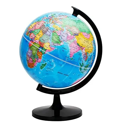 Produktbild: EXERZ 30cm Schülerglobus - Englische Karte - selbst zusammenbauen - Globus Bildung/geographisch/politisch