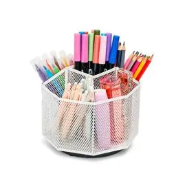 Produktbild: EXERZ 360 Drehbarer Schreibtisch-Organizer, Spinnen Halter, Drehbares Aufbewahrungssystem. Rutschfeste Basis. Für Schreibwaren, Kosmetik, Kunsthandwerk