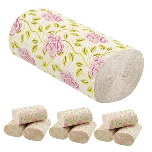 Produktbild: EXHUMKY 10 Rollen Toilettenpapier Küchenpapier Badezimmerpapier Toilettenpapier Bambus Toilettenpapier Badezimmerzubehör Papierhandtücher Küchenserviettenpapier