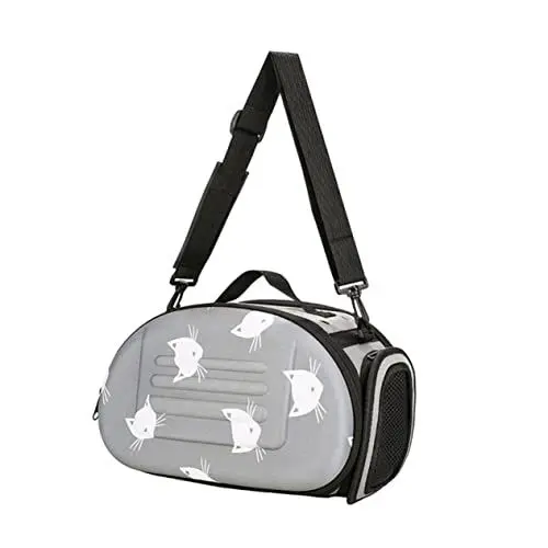 Produktbild: EXHUMKY Atmungsaktiver Haustier Rucksack für Katzen Tragbare Faltbare Transporttasche aus Hochwertigem Material für Reisen Wandern und Outdoor Aktivitäten für Park und Ausflüge