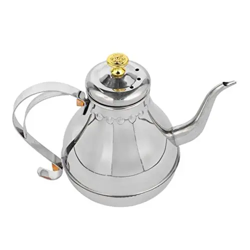 Produktbild: EXHUMKY Praktischer Wasserkocher Tragbarer Teekessel für Induktionsherde für Tee Kaffee Instant Suppen Silberfarben Mit Sieb für Zuhause und Unterwegs