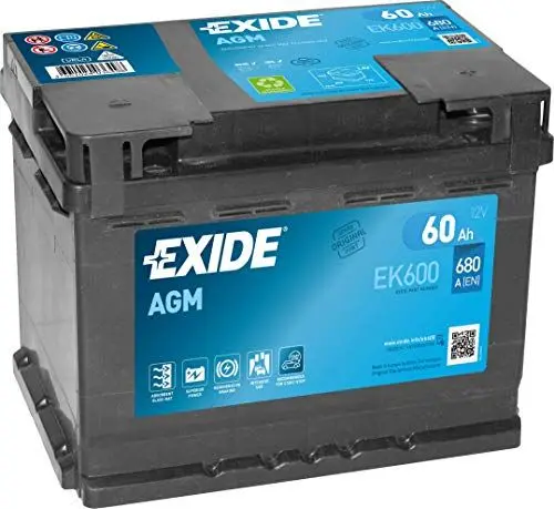 Produktbild: EXIDE AGM PKW Starter-Batterie, Schwarz