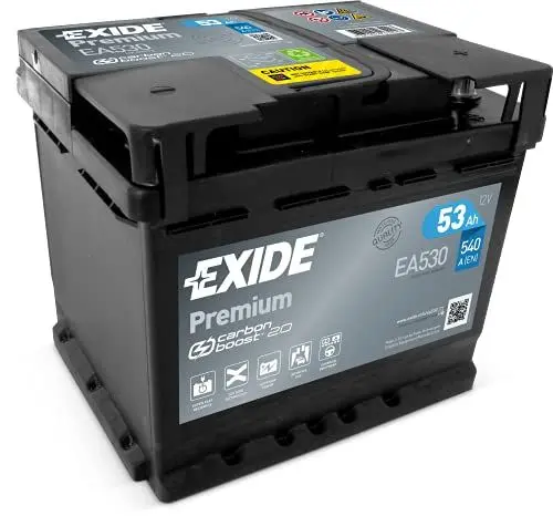 Produktbild: Exide EA530 Premium Carbon Boost Autobatterie 12V 53Ah 540A