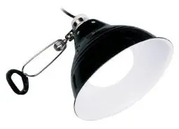 Produktbild: Exo Terra Glow Light, Porzellan-Klemmlampe und Leuchtreflektor, fuer Lampen bis 100W, Durchmesser 14cm, Schwarz