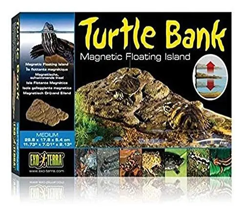 Produktbild: Exo Terra Turtle Bank, magnetische, schwimmende Insel für Schildkröten, ideal für Aqua-Terrarien, mittel