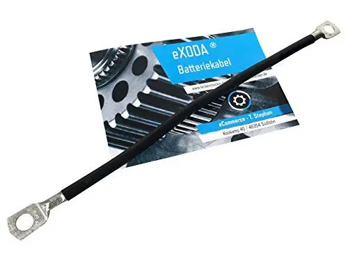 Produktbild: Batteriekabel 25 mm² 50cm mit Kabelschuhen M6 Schwarz