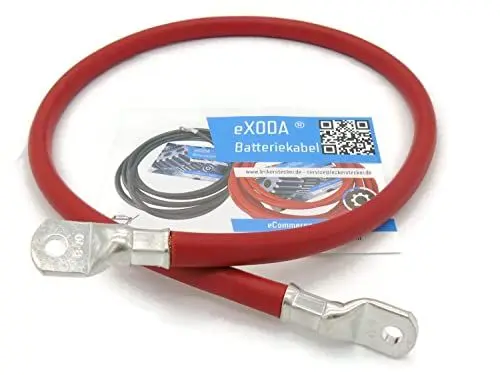 Produktbild: eXODA Batteriekabel 70 mm² 80cm mit Kabelschuhen M8 Rot
