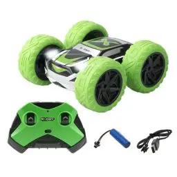 Produktbild: Exost Silverlit All-Terrain Ferngesteuertes Auto 360 Cross Green - Batterie inklusive - Fahren auf 2 Seiten bei 360° + LED-Scheinwerfer - Geschwindigkeit: 12 km/h - Spielzeug für Kinder ab 5 Jahren