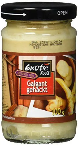 Produktbild: Exotic Food Galgant, gehackt in Sojabohnenöl, 3er Pack (3 x 100 g)