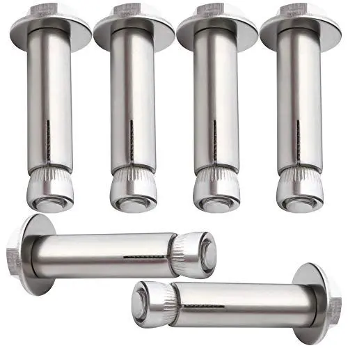 Produktbild: Expansionsbolzen, Bolzen, Schrauben, Ankerbolzen, Schrauben, Schrauben, 4 Stück Ankerbolzen-Befestigungsanker, Expansionsschraubenbolzen, 304-Edelstahlhülse, externe Sechskantmutter, Expansionsschra