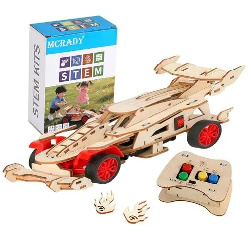 Produktbild: Experimente für Kinder ab 8, 9, 10, 11, 12, 13, 14 Jahren,Formel 1 Ferngesteuertes Auto Bausatz aus Holz für Jungen & Mädchen,Wissenschaftsspielzeug Geschenk Lernspielzeug für 8-12 Jährige