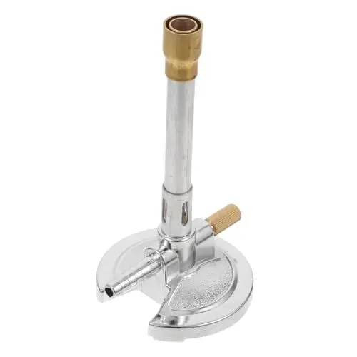Produktbild: Experimenteller Bunsenbrenner Schulgas-bunsenbrenner Labor Bunsenbrenner Gasbrennerkopf Bunsenbrennerkopf Multifunktions-bunsenbrenner Bunsenbrenner Gas Zinklegierung Silver Gatuida
