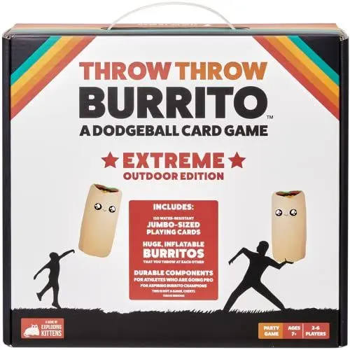 Produktbild: Throw Throw Burrito - Extreme Outdoor Edition by Exploding Kittens - A Dodgeball Card Game