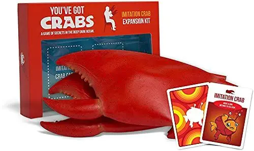 Produktbild: Exploding Kittens You've Got Crabs: Imitation Crab Expansion Pack Expansion Pack by Exploding Kittens - Card Games for Adults Teens & Kids - Fun Family Games