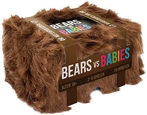 Produktbild: Exploding Kittens, Bears vs Babies, Partyspiel, Kartenspiel, 2-5 Spieler, Ab 10+ Jahren, 20+ Minuten, Deutsch