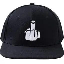 Produktbild: EXPRESS-STICKEREI Lustige Kappe mit Spruch Mittelfinger - Cap Verstellbare Urban Basecap - Hochwertige Schildkappe - Baseball Kappe - Snapback Kappe mit Verschluss - Einheitsgröße