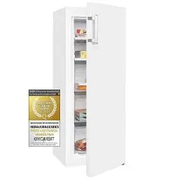 Produktbild: Exquisit Gefrierschrank NoFrost, Tiefkühlschrank groß, 161 Liter, Schnellgefrieren, Alarm-Funktion, GS5231-NF-H-040C weiss