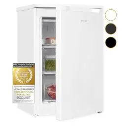 Produktbild: Exquisit Gefrierschrank GS81-051C weiss | Kleiner Gefrierschrank 85 L Volumen | Gefrierschrank klein | Türanschlag wechselbar | Tiefkühlschrank klein