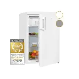 Produktbild: Exquisit Kühlschrank mit Gefrierfach, 120 Liter, 4-Sterne-Gefrierfach, Kühlschrank freistehend, KS516-4-H-010D weiss