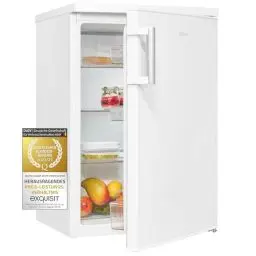 Produktbild: Exquisit Kühlschrank ohne Gefrierfach, 133 Liter, Vollraumkühlschrank freistehend, Türanschlag Wechselbar, KS516-V-H-010E weiss