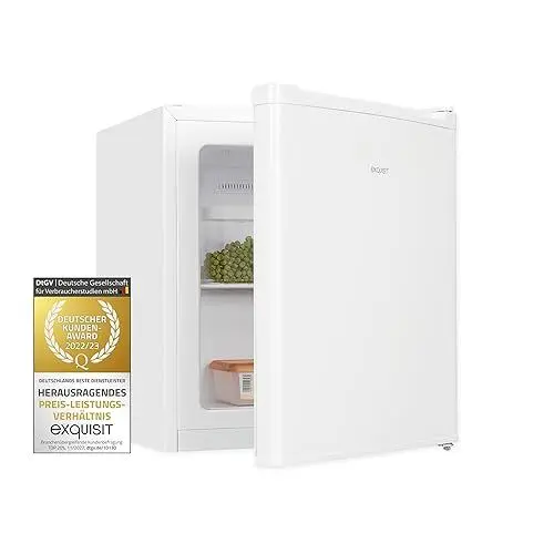 Produktbild: Exquisit Mini-Gefrierschrank, Gefrierschrank klein, 33 Liter, 4-Sterne-Gefrierfach, Kompakt, Temperaturregelung, GB505-040E weiss