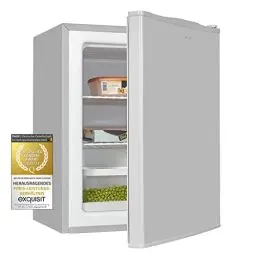 Produktbild: Exquisit Mini-Gefrierschrank GB60-150E grauPV | Mini-Gefrierschrank | 42 L Volumen | Grau | Türanschlag wechselbar | Gitterablagen | Klein und Kompakt | Gefrieren