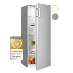 Produktbild: Exquisit Vollraumkühlschrank KS320-V-H-010E inoxlook | Kühlschrank ohne Gefrierfach freistehend 242 L Volumen | Vollraumkühlschrank ohne Gefrierfach