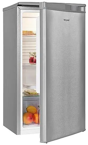 Produktbild: Exquisit Vollraumkühlschrank KS85-V-091E inoxlook | Kühlschrank ohne Gefrierfach freistehend 75 l Nutzinhalt | Edelstahloptik