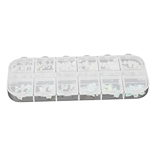 Produktbild: Exquisite Künstliche Perlen für Nagelkunst, Verschiedene Größen, Glänzend, Tragbar, Maniküre-Dekorationen, Weiße Perle für Frauen, Make-up, Kunsthandwerk, Nägel, DIY-Zubehör, Kunst- und Modeprojekte