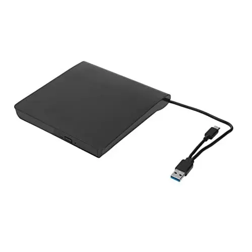 Produktbild: Externes DVD-Laufwerkgehäuse, tragbares USB 3.0 optisches Laufwerk für Laptop Brenner-Recorder für 12,7mm-9,5mm SATA DVD-RW Laufwerke