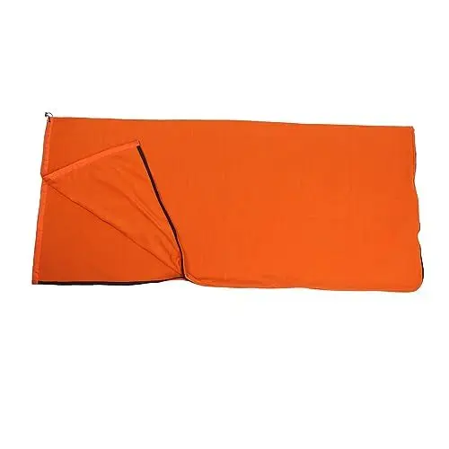 Produktbild: Extra Dicke Fleece-Schlafsackeinlage, Decke für Camping, Superweiche Campingdecke mit Reißverschluss mit Gemütlichem Gefühl und Zusätzlicher Wärme, Maschinenwaschbar und Bequem