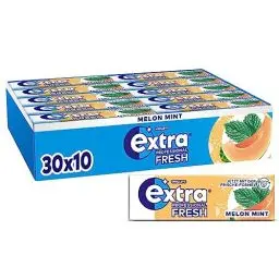 Produktbild: Extra Professional Fresh Melon Mint, Zuckerfreier Kaugummi, Multipack mit 30x10 Dragees, Für frischen Atem