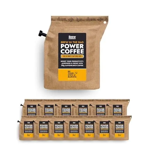 Produktbild: Extra Starker Kaffee Gemahlen mit Hohem Koffeingehalt - 14 Coffeebrewer mit Natürlichem Starkem Kaffee | Brauen & Genießen Sie Jederzeit & Überall | Strong Coffee für Camping, Sportler & Gamer