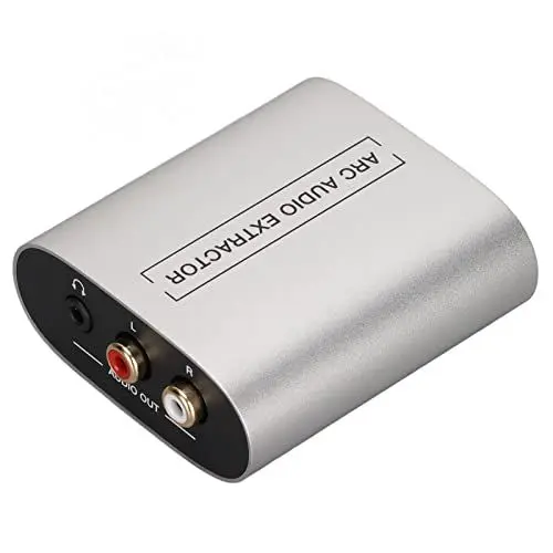 Produktbild: Extractor Splitter, ARC Sound Extractor HD Multimedia Interface 2CH Analog Stereo Sound Splitter Adapter für Sound Receiver Verstärker Kopfhörer