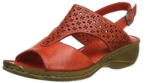 Produktbild: ExtraFit Damen 648 Slingback Sandalen, Rot Ed8, 37 EU Weit